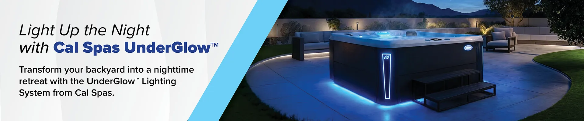 Calspas hot tub being used in a family setting - Leesburg